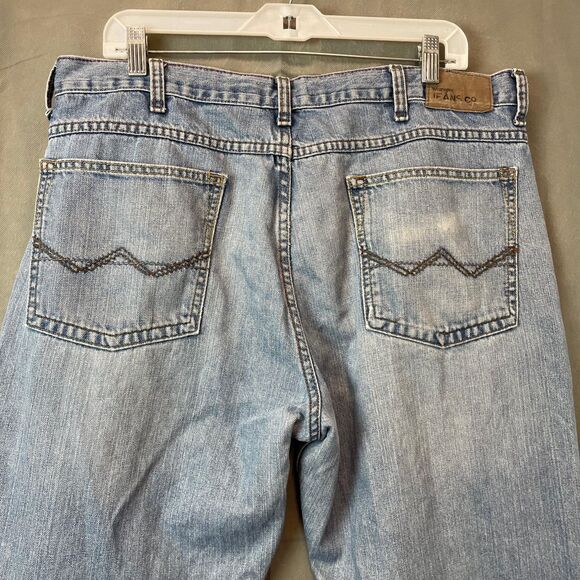 Wrangler Jeans Co Men's Jeans 30x30 Light Blue Loose Straight Zip Fly Casual - Picture 7 of 12